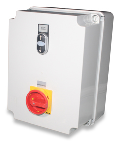 Control cabinet f/1 cable winch 0.25kW 400V key button ope